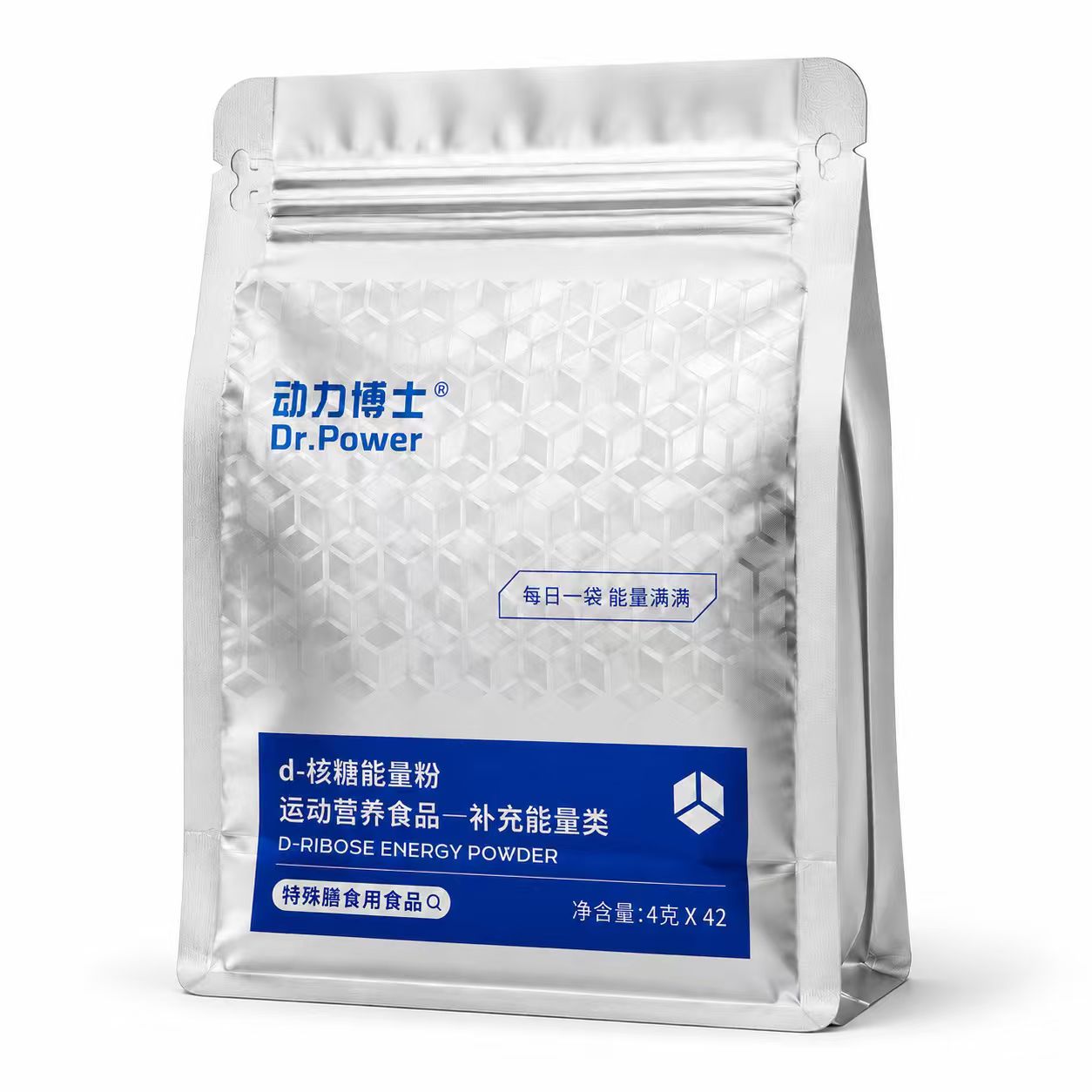动力博士 D-核糖能量粉银色包装